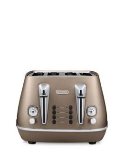 Delonghi Ct14003.Bz Distinta 4 Slice Toaster - Bronze